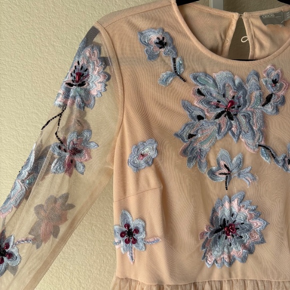 ASOS Pink and Purple Tulle Mini Dress - Picture 2 of 3